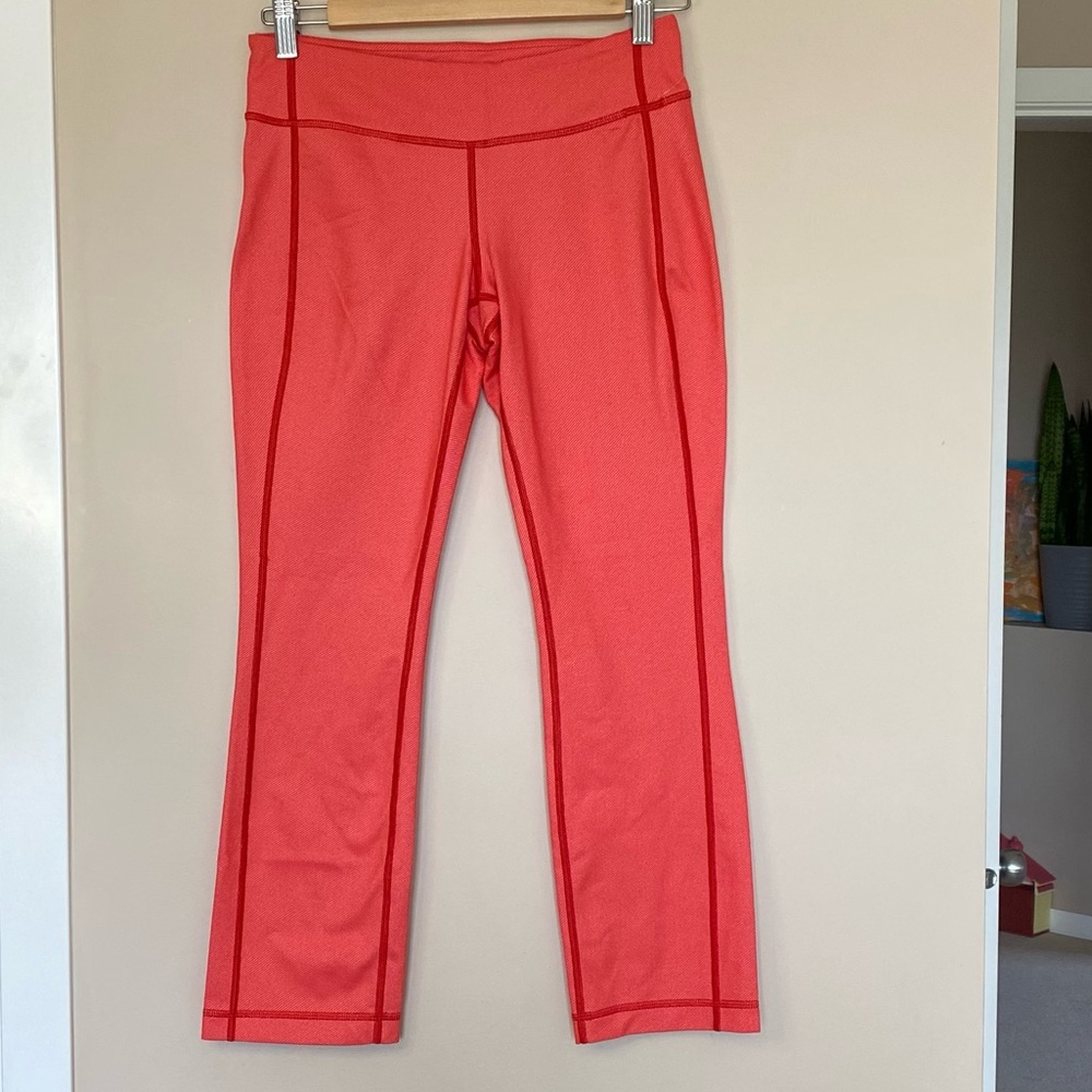 Lululemon PYB Pant - Red - Coral Size 6 Straight Leg Ankle Length Legging - Picture 12 of 15
